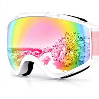Masque de ski Findway Export OTG (sur les lunettes) pour homme, femme et jeune - Protection UV 100%