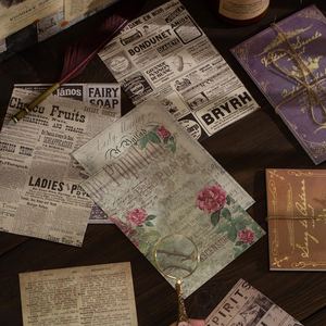 Papier de <span class=keywords><strong>Scrapbooking</strong></span>, fournitures de <span class=keywords><strong>Scrapbooking</strong></span> de journaux <span class=keywords><strong>Vintage</strong></span>, Kits d'artisanat pour journaux à puces, planificateurs de journaux de merde, salle esthétique - Product Image 5