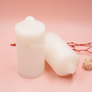 Không mùi Trắng trụ cột nến drippless lớn mộc mạc nến không khói trắng rắn cột nến biểu tượng tùy chỉnh cho tất cả các dịp - Product Image 2