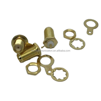 Conectores Coaxiales Hembra de Cobre/Latón para Montaje en Panel, Suministro de Fábrica, Clasificación 10A para RG402 RG141 RF, 1 Pin, en Existencia