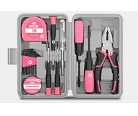 Boîte à outils multifonctionnelle pour la maison Jeu d'outils de quincaillerie Tournevis Ruban à mesurer Clé à molette Outils d'entretien manuel un ensemble complet