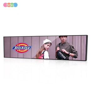 Manufacturer Custom Strip Screen Stretched Wide LCD <b>bar</b> Stretch Screen Advertising Display for Shop - Product Image 1