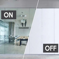 ZEELANG Moderne Hotel-Farbwechsel-Fensterfolie, Elektronische Sichtschutz-Dekorationsfolie, Intelligente Glasfolie, Undurchsichtig, Selbstklebend, EVA-Material