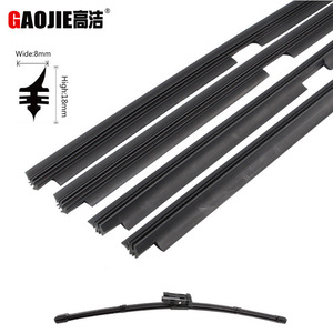 Lame d'essuie-glace sans cadre Gaojie, bande en caoutchouc en forme de queue d'oiseau, angle de raclage de 180 degrés pour les essuie-glaces de pare-brise de voiture - Product Image 2