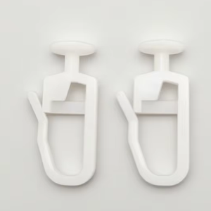 Rail de rideau de <span class=keywords><strong>plafond</strong></span> <span class=keywords><strong>blanc</strong></span> de haute qualité moderne en gros d'usine avec crochets accessoires coulissants en plastique - Product Image 2