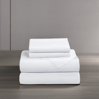Drap de lit taille unique 100% coton-Drap plat pour dortoir, appartement, hôtel et hôpital | Doux, durable et facile d'entretien