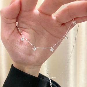 Collar de Plata de Ley S925 con Flor de Camelia y Perla, Diseño de Nicho de Lujo Ligero con Cadena Delicada para Clavícula - Product Image 5