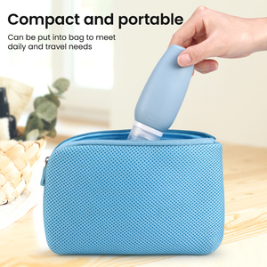 2/3 oz Silicone <b>Hand</b> Sanitizer Travel Size Bottle <b>Refillable</b> Toiletry Container Mini Portable Reusable Squeeze Liquid <b>Soap</b> Tubes - Product Image 6