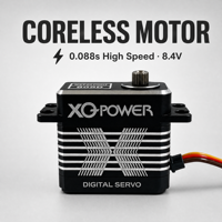 Servomoteur numérique sans noyau XQ POWER 8035D 40KG 0.088s à couple élevé, engrenages en acier inoxydable, étanche, métal, pour direction de voiture RC à l'échelle 1/5