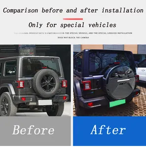 Cubierta de rueda de repuesto de coche, cubierta de alta calidad para <span class=keywords><strong>Jeep</strong></span> <span class=keywords><strong>Wrangler</strong></span> 245-75-R17 255-75-R17 255-75-R18 - Product Image 4