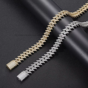 Cuban <b>Chains</b>, Men's Hip Hop Thorns Short Thorns Cuban Necklace Punk Jewelry Bracelet Tanjing Fashion Lijing Necklace - Product Image 2