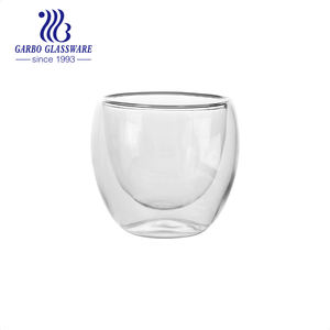 Tasses en verre à <span class=keywords><strong>double</strong></span> <span class=keywords><strong>paroi</strong></span> classique en forme d'œuf 100ml 130ml 170ml petite taille lunettes à expresso isolées café thé <span class=keywords><strong>verres</strong></span> à boire - Product Image 4