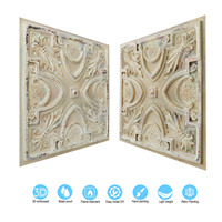 Plafonds en PVC gaufré 3D artistiques, étanches et ignifuges, 2x2 pieds, pour café et club, motif craquelé PL11, livraison gratuite