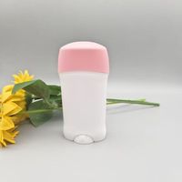 Tube vide ovale en PP de 50g 75g pour déodorant en stick, crème gel, sérum de soin, avec remplissage par le haut et système twist, personnalisable en usine