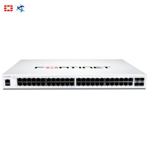 Commutateur géré Gigabit <span class=keywords><strong>FortiSwitch</strong></span> 148F POE 48 ports, puissance totale de 370 W, gestion réseau L2 Plus pour les entreprises - Product Image 1