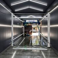 Machine de lavage de voitures sans contact noire commerciale entièrement automatique à 360 degrés, équipement de nettoyage haute pression pour station-service