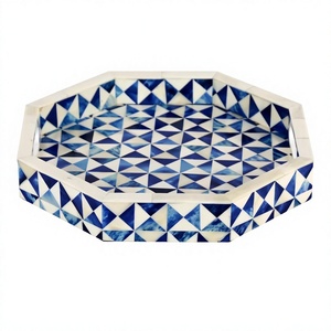 Bone Inlay Handmade Indian Serving Tray Eco-Friendly Dishwasher Microwave Safe High Quality Decorative Table Centerpiece <b>Candle</b> - Product Image 1