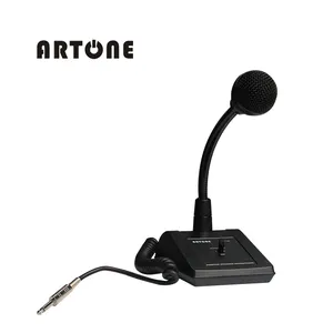 Artone microfone de áudio desktop, alta qualidade, pa, pescoço solto, ptt, microfone MIC-66