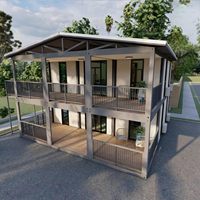 Villa préfabriquée de luxe, maisons miniatures modernes, maison-conteneur extensible, maisons préfabriquées avec chambre et bureau à domicile à vendre