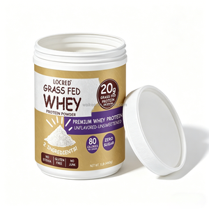 Poudre de Protéine de Lactosérum Issu de Bovins Élevés en Pâturage 460g, Mélange d'Isolat et de Concentré de Lactosérum Non Sucré, Supplément pour le Développement Musculaire, Marque Privée OEM - Product Image 6