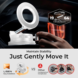 Soporte Magnético para Teléfono LISEN con Fuerte Succión, Soporte Magnético para Coche, Soporte Móvil para Parabrisas, Gimnasio, <span class=keywords><strong>iPhone</strong></span> 17 16 Pro Max S26 - Product Image 2