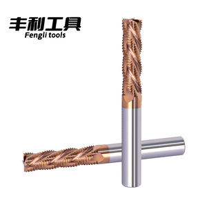 FRD HRC58 Solid <strong>Carbide</strong> Alloy 4 Rough Leather Groove Thread End Mill High Precision Ultra-precision Roughing <strong>Cutting</strong> <strong>Tools</strong> OEM - Product Image 1