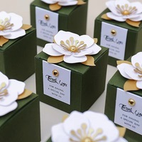 Boîtes de chocolats de luxe pour invitations, petits cadeaux, emballages cadeaux de grande valeur pour fêtes, événements, célébrations, souvenirs