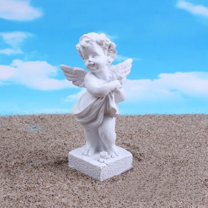 Artesanía de resina de Ángel blanco ecológico transfronterizo, adornos de <span class=keywords><strong>terapia</strong></span> psicológica, figuras para escritorio del hogar, regalos de paisaje - Product Image 1
