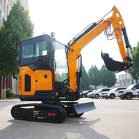 Excavatrice compacte robuste 26U 20 kW pour travaux routiers et terrassement