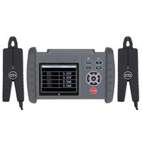 Medidor de Voltaje y Amperaje de Doble Pinza, Medidor de Fase de Corriente Alterna, Secuencia de Fase, Potencia Activa, Factor de Potencia, Frecuencia, 600V 20A USB 500