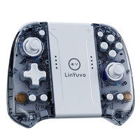 KS58 Pengendali Game Nirkabel Motor Getaran Getaran Ganda Joystick Terpisah Gamepad BT untuk Baterai 2.1+EDR 400mAh