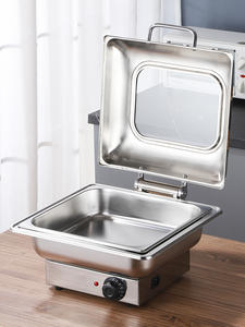 Gran oferta, platos de Cheffing rectangulares pequeños de acero inoxidable de lujo, comida de buffet caliente - Product Image 4