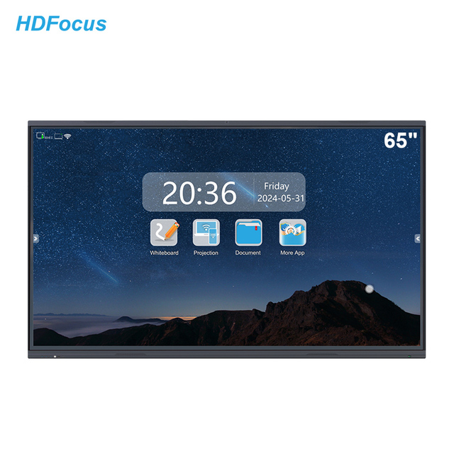 Factory Price 4k 65 Inch Touch Screen Multi-language Software LCD Smart Android Interactive Whiteboard