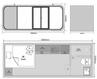 Vente en gros prêt à expédier maisons Apple maisons préfabriquées conteneur petites maisons extérieur bureau Pod maisons préfabriquées cabine apple