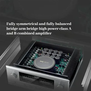 MUSMYS-MPA-02 Amplificatore Integrato Hi-Fi <span class=keywords><strong>Classe</strong></span> A e <span class=keywords><strong>B</strong></span> 350W ad Alta Potenza, Completamente Bilanciato con Controllo del Tono e Telecomando - Product Image 3