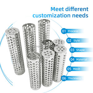 Perforiertes Stanzrohr Perforiertes Metallzylinder-Netzfilterrohr Flüssigkeitsfiltrationsrohr für Industrielle Verarbeitung - Product Image 2