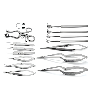 Ensemble d'instruments microchirurgicaux ophtalmiques professionnels en acier inoxydable, fournisseur en gros d'outils de chirurgie oculaire - Product Image 1
