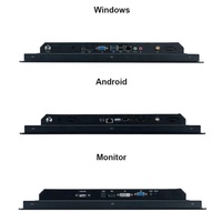 15 15.6 Inci Monitor Sentuh Industri Tahan Air IP65 Berbahan Aluminium Alloy, Panel PC Terintegrasi dengan FHD 1920x1080 dan Dukungan Multi-OS