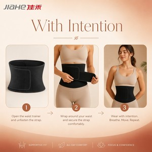 Faja Reductora de Cintura de <span class=keywords><strong>Neopreno</strong></span> Premium con Cierre de Velcro Resistente, Diseño de Reloj de Arena, para Pérdida de Peso y Ejercicio Físico - Product Image 6