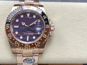 Reloj de lujo personalizado de la fábrica EWE con esfera de hierro tigre GMT 3285 de 40 mm, movimiento mecánico superior, acero inoxidable y cristal para hombre. - Product Image 1
