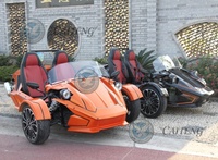 Caiteng 350cc Essence 2 places Mini Jeep Kart Dune Buggy Moto à trois roues Transmission automatique Métal+Plastique Haute vitesse