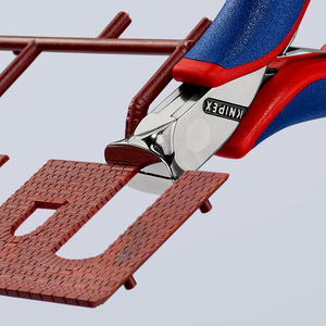 Pince électronique Knipex 1/8 po à mâchoires lisses, qualité industrielle, en acier au chrome-vanadium avec tranchant de coupe - Product Image 1