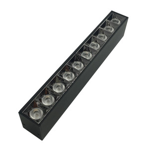 Luminaria LED Rectangular Antideslumbrante <span class=keywords><strong>con</strong></span> Rejilla, Cabezal de Lámpara Decorativo para Interiores, Luces Lineales de Techo <span class=keywords><strong>con</strong></span> Certificación CE - Product Image 1