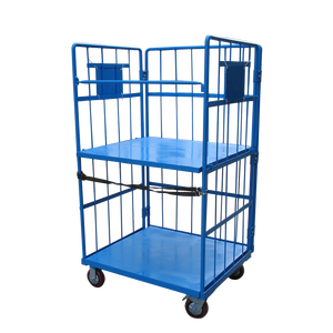 अच्छी कीमत 500 किलोग्राम भारी शुल्क औद्योगिक उपयोग मंच फोल्डेबल ट्रॉली के साथ फोल्डेबल ट्रॉली - Product Image 2