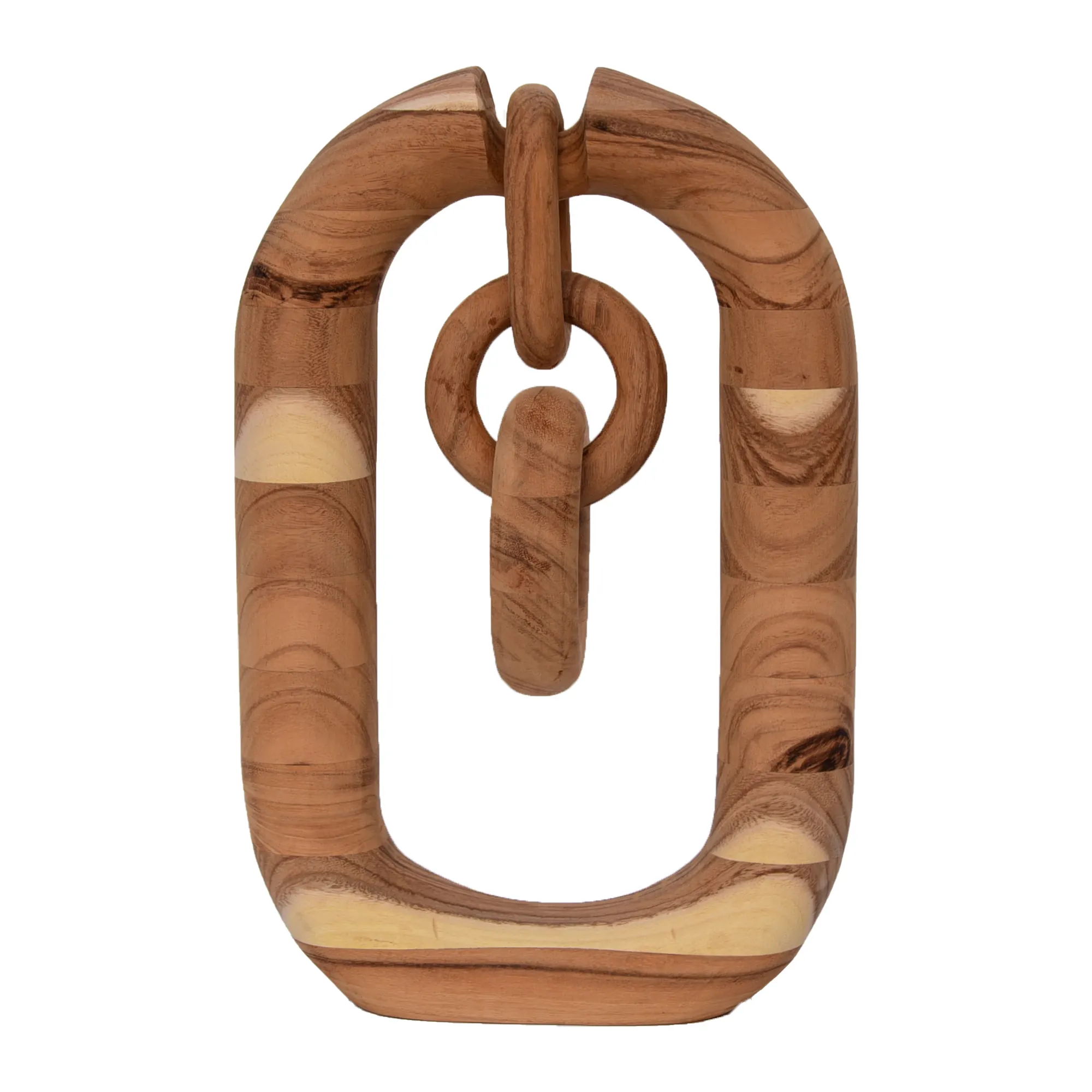 Anel de madeira artesanal, novo design artesanal de madeira decoração de noz natural anel