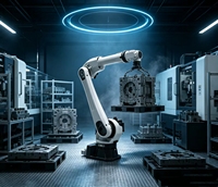 Bras de robot industriel à 6 axes, creux, ZDGT2518, charge utile de 25 kg, portée de 1808 mm, pour soudage, manutention et assemblage