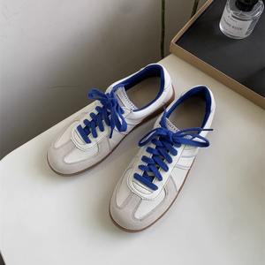 Zapatos clásicos retro versátiles con costuras, zapatillas con cordones y punta redonda, verano 2024, nuevos zapatos de mujer - Product Image 5