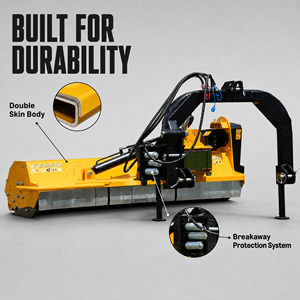Débroussailleuses hydrauliques professionnelles à mouvement latéral de 150 degrés, vitesse de décharge réglable, pour tracteur - Product Image 3