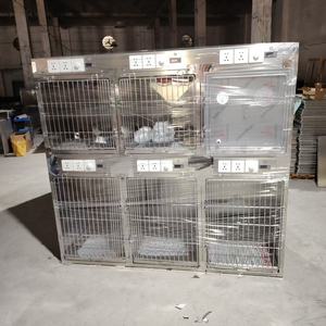 Gabbia Veterinaria PetFit Diretta dalla Fabbrica per Piccoli Animali, Ospedale Veterinario, Traspirante, in Acciaio Inox con Vassoio in Plastica Solida, Calda per Cani - Product Image 2