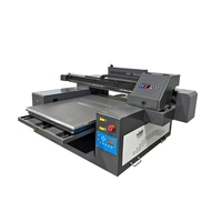 Mesin Cetak Digital UV Flatbed Baru dengan Embossing/Cermin/Spot UV Auto Document Feeder Warna CMYK+W+O Media 50x60cm